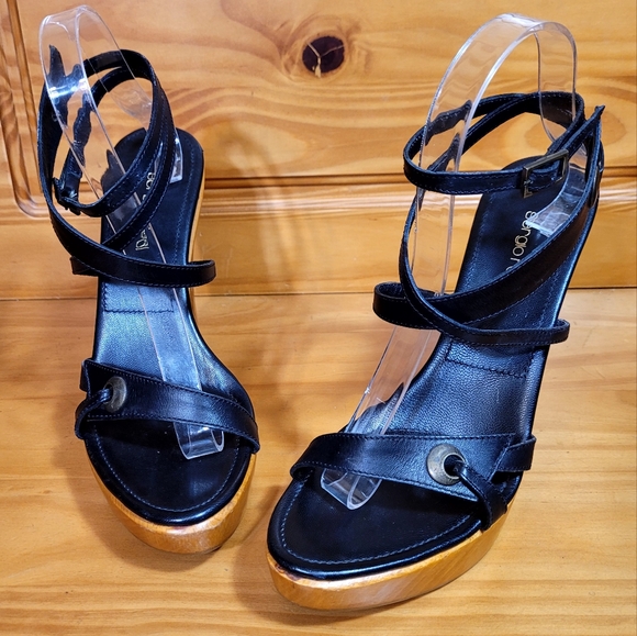 Sergio Rossi Bombshell Wraparound Strap Platform Heels - Picture 3 of 12